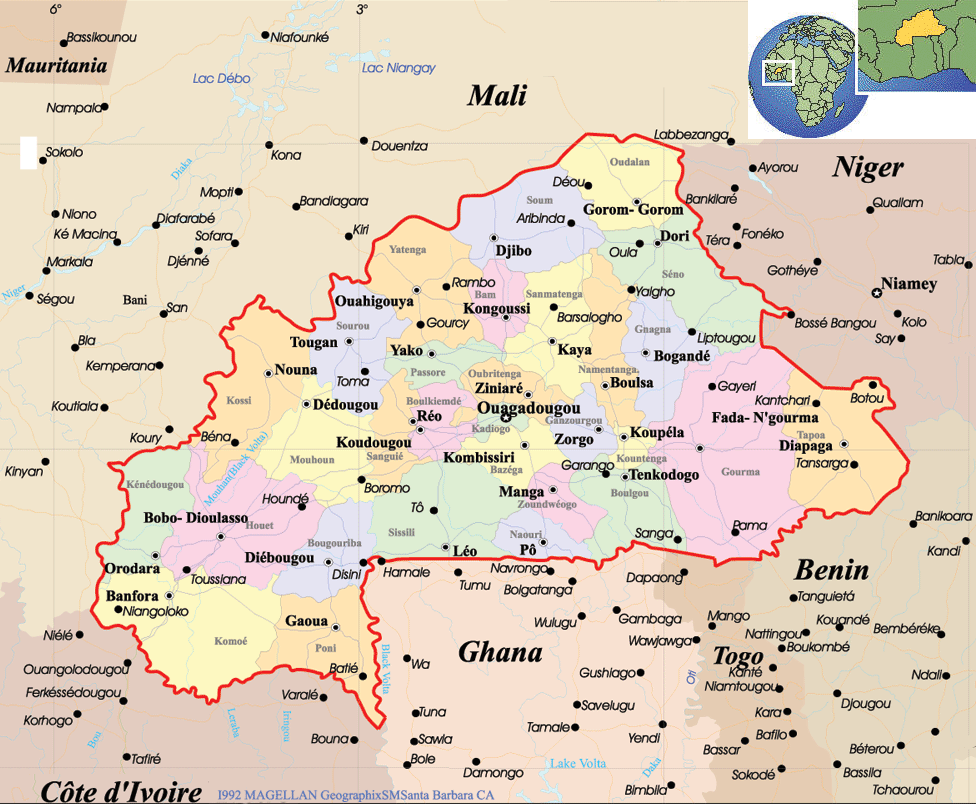 Koudougou Map